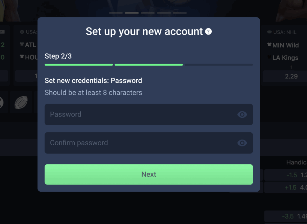 Step 2: Create your password