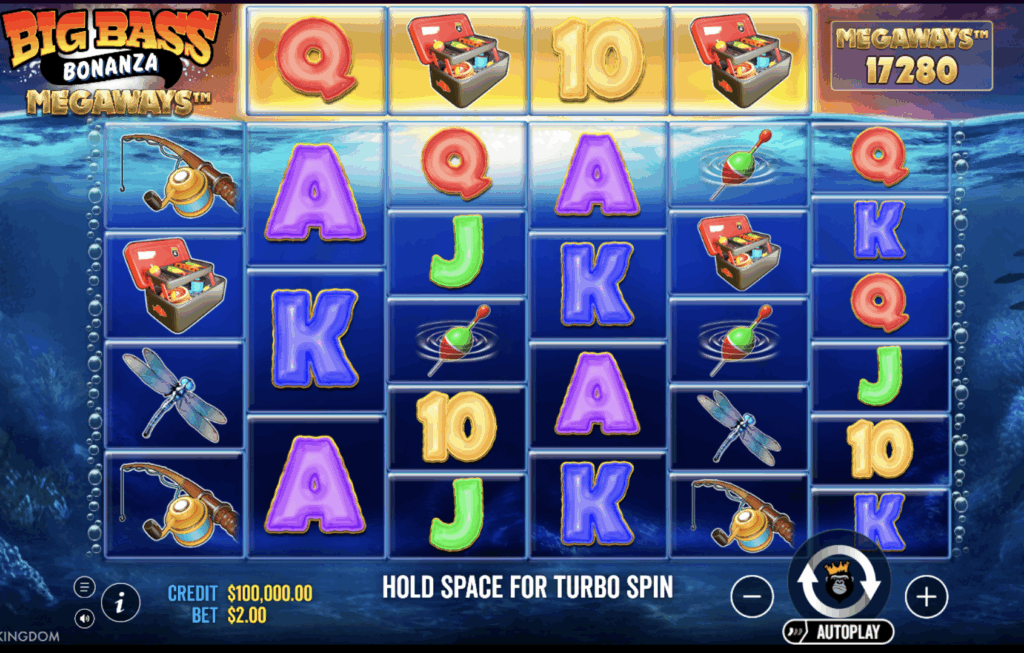 Big Bass Bonanza Megaways game interface